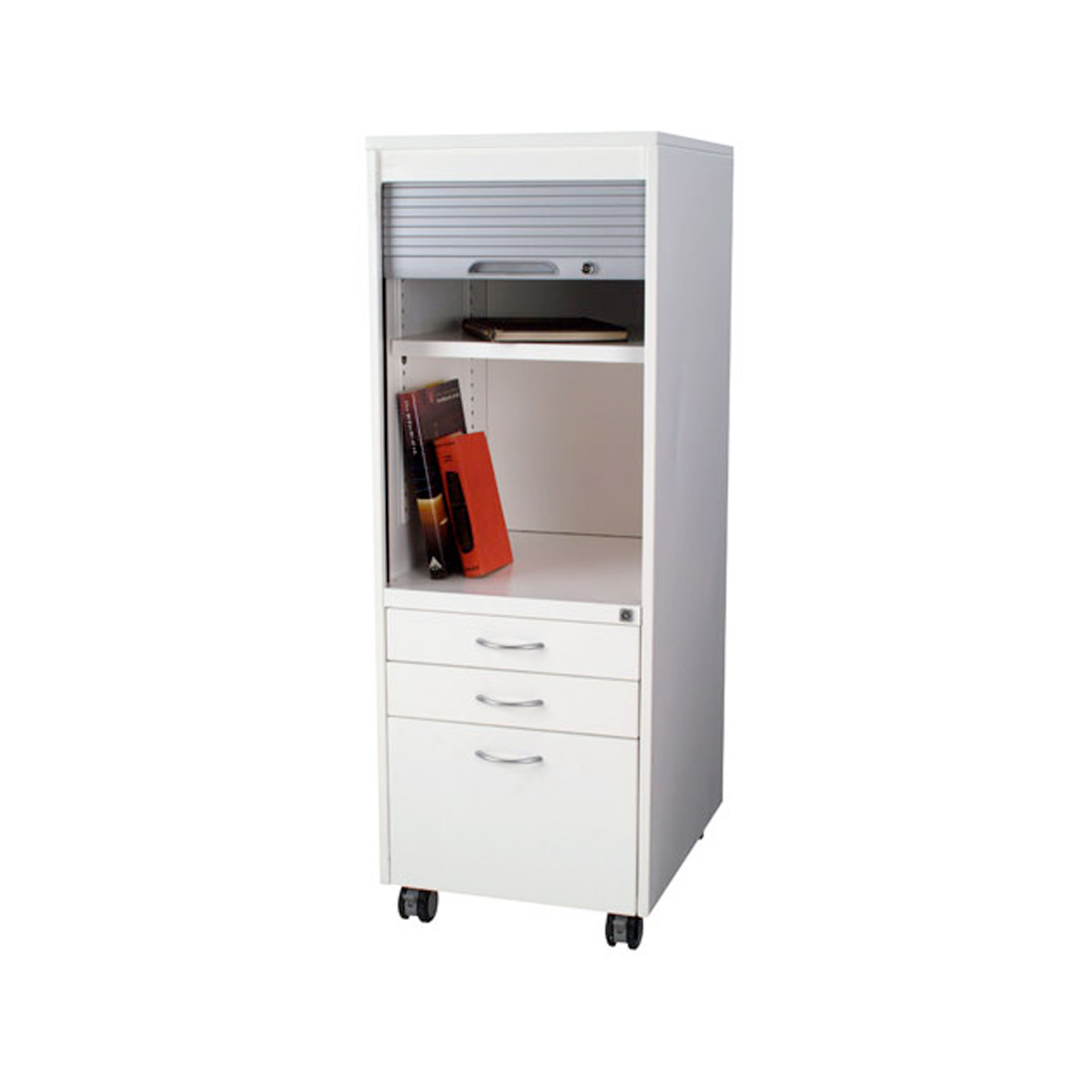 mobile-storage-tower-2-cabinets-lockers-benchmark-shelving-storage-australia