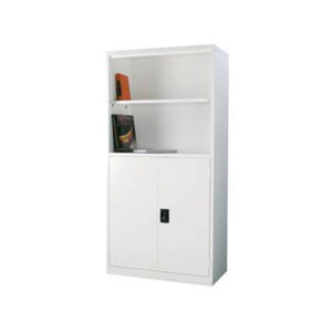 swing-door-with-open-bookcase-cabinets-lockers-benchmark-shelving-storage-australia