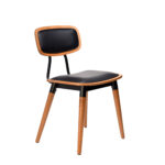 felix-chair-black-vinyl seat-oak-black frame-benchmark