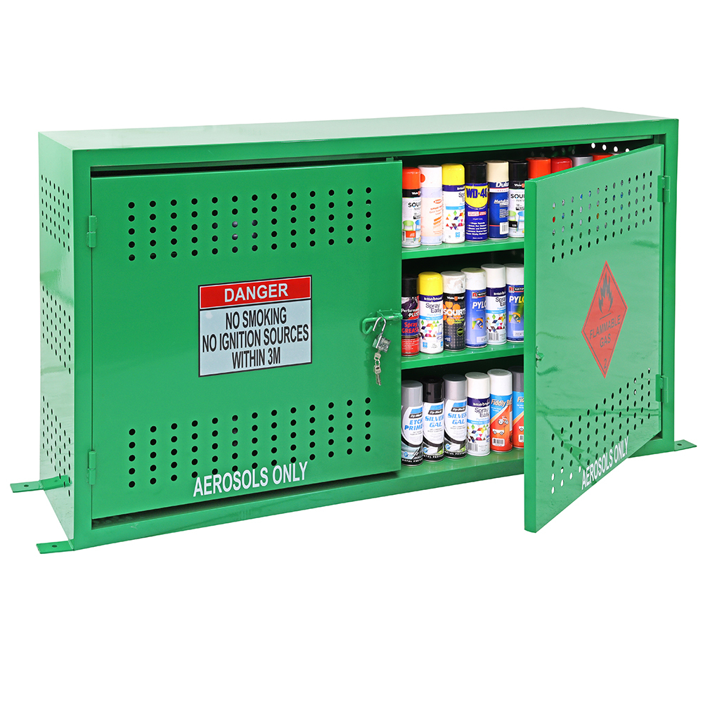 BMAS8053-aerosol-cage-216-can-capacity-benchmark-shelving-storage-open