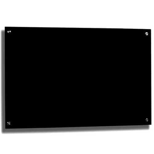 Frameless Black Glass Whiteboard