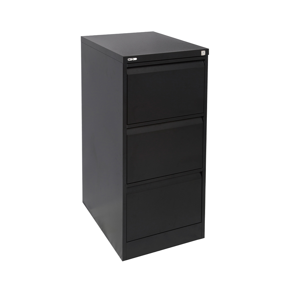 filing-cabinet-3-drawer-black-ripple-benchmark-shelving-storage