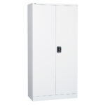 steel-swing-door-cupboard-2000H-white-benchmark-shelving-storage